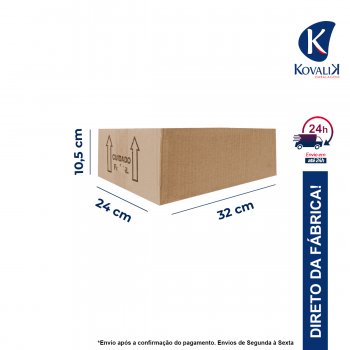 Caixa De Papelão K7 Para Correio, Sedex, E-commerce 32x24x10,5