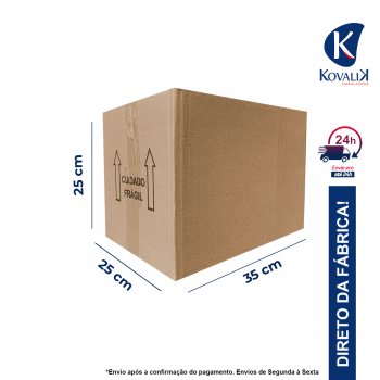 Caixa De Papelão K3 Para Correio, Sedex, E-commerce 35x25x25